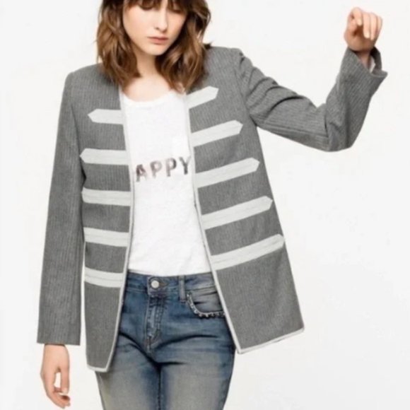 Zadig & Voltaire NWOT military style blazer - Size 8 - Picture 1 of 12